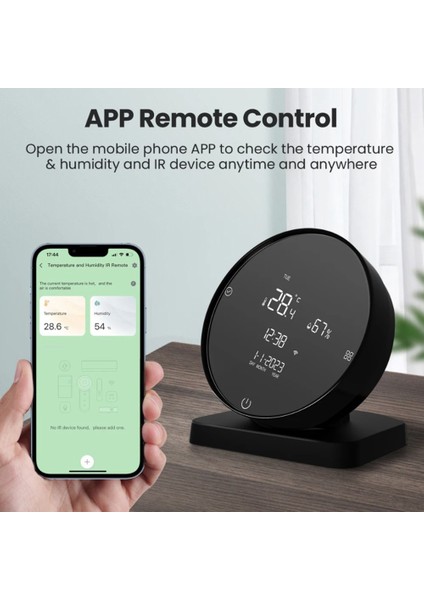 Tuya Wifi Kızılötesi Uzaktan Kumanda, Sıcaklık ve Nemin Doğru Gösterimi, Alexa Google Home'a Uygun Yeni (Yurt Dışından) fırsatları
