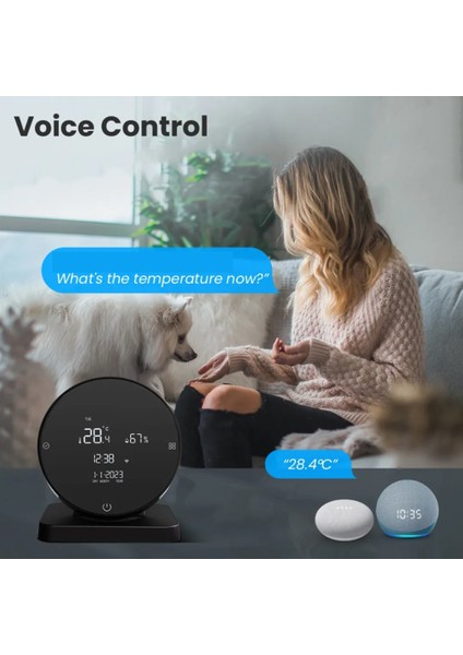 Tuya Wifi Kızılötesi Uzaktan Kumanda, Sıcaklık ve Nemin Doğru Gösterimi, Alexa Google Home'a Uygun Yeni (Yurt Dışından) indirimleri