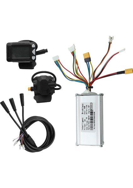 24V 250W Elektrikli Scooter Kontrol Cihazı+Lcd Ekran+Fren+Bağlantılı Kablo Kiti Karbon Fiber E-Scooter Bisiklet Bisiklet Ekipmanları (Yurt Dışından)