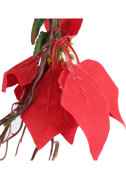 6.3ft Kırmızı Berry Noel Çelenk, Yapay Atatürk Çiçeği Garland, Çam Kozalakları ile Noel Berry Çelenk (Yurt Dışından)