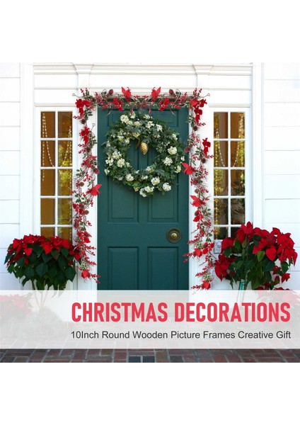 6.3ft Kırmızı Berry Noel Çelenk, Yapay Atatürk Çiçeği Garland, Çam Kozalakları ile Noel Berry Çelenk (Yurt Dışından)