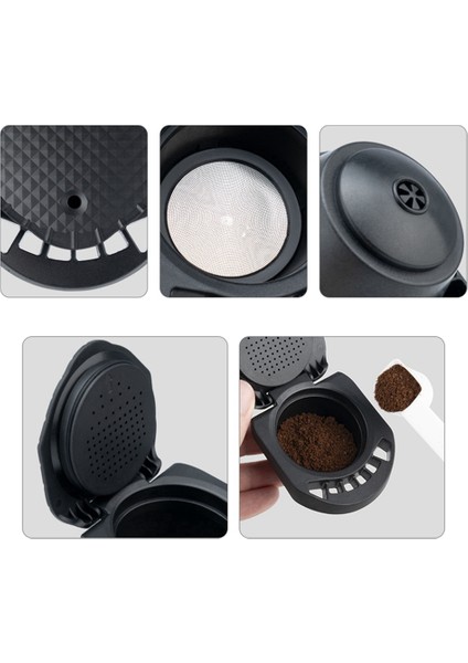 Yeniden Kullanılabilir Iki Parçalı Takım Adaptörü Espresso Kahve ile Doldurulabilir (Yurt Dışından) modelleri