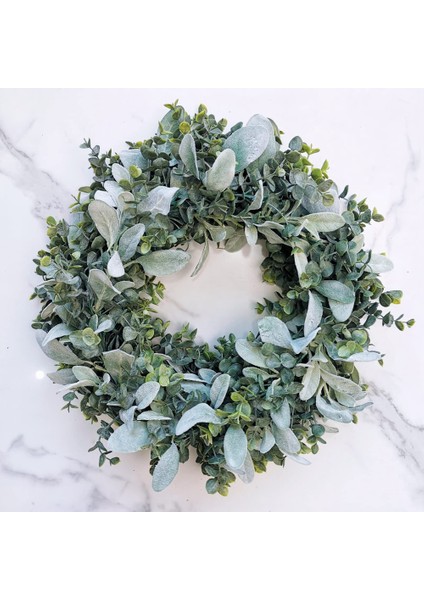 Sahte Karışık Okaliptüs Yaprakları ve Kuzu Kulak Yaprakları Garland Çiftlik Evi Için Gri Yeşil Yapay Yeşillik Garland (Yurt Dışından) fırsatları
