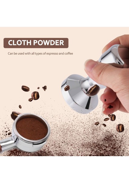 Paslanmaz Çelik Kahve Sabotaj Barista Espresso Sabotaj 49MM Taban Kahve Çekirdeği Presi (Yurt Dışından)