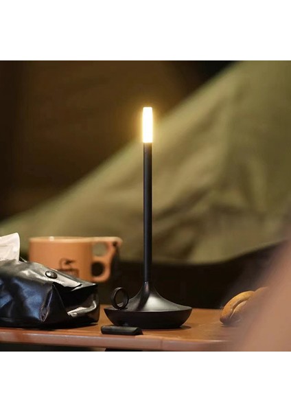 1800MAH Şarj Edilebilir LED Masa Lambası Retro Dokunmatik Ayarlı Masa Lambası Yatak Odası Için Restoran Dekorasyon Açık Siyah (Yurt Dışından) indirimleri