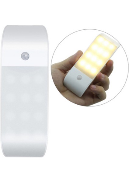 Gece Lambası LED Gece Lambası Kumandalı Başucu Lambası Wc Odası Koridor Yolu Tuvalet Gece Lambası, Sarı (Yurt Dışından)