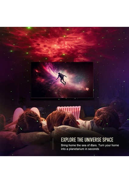 Yıldız Projektörü Galaxy Gece Lambası - Astronot Uzay Projektörü, Zamanlayıcılı Uzaktan Kumandalı Yıldızlı Tavan Lambası, Çocuk Odası Dekoru (Yurt Dışından) modelleri