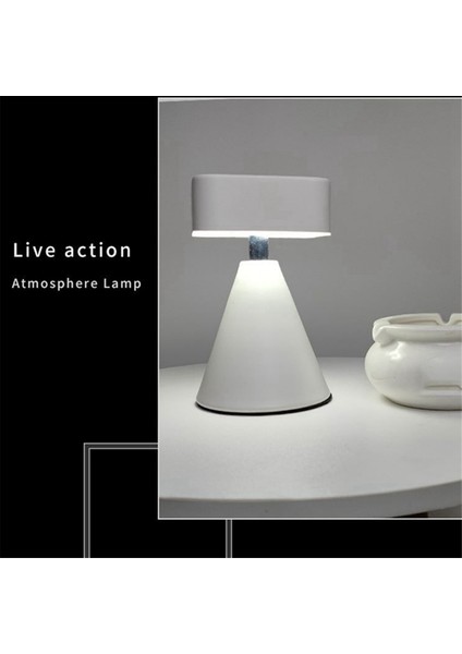 Masa Lambası USB Şarj Dokunmatik LED Göz Koruma Atmosferi Dekoratif Masa Lambası Beyaz (Yurt Dışından)