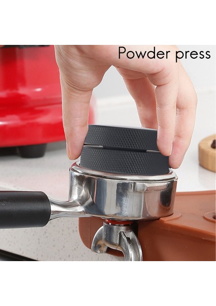 Espresso 58MM Kahve Dağıtıcı Eşitleyici Aracı Üç Açılı Eğimli Macaron Kahve Sabotajı-Siyah (Yurt Dışından) modelleri