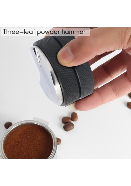 Espresso 58MM Kahve Dağıtıcı Eşitleyici Aracı Üç Açılı Eğimli Macaron Kahve Sabotajı-Siyah (Yurt Dışından) indirimleri