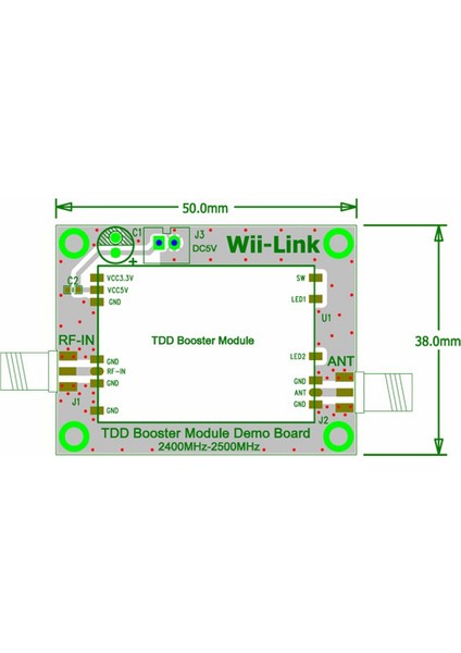 2.4g Sinyal Amplifikatör Sinyal Güçlendirici 2.4 Ghz 2 W Yüksek Frekans Zigbee Sinyal Amplifikatör Güçlendirici Modülü Demo Kurulu (Yurt Dışından)