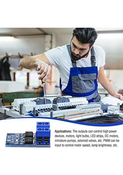 30PCS Mosfet Anahtar Sürücü Modülü Dc 5V-36V 15A(MAX 30A) 400W Çift Yüksek Güç 0-20KHZ Pwm Dc Motor Hız Kontrol Cihazı (Yurt Dışından)