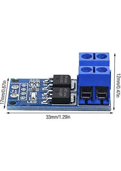 30PCS Mosfet Anahtar Sürücü Modülü Dc 5V-36V 15A(MAX 30A) 400W Çift Yüksek Güç 0-20KHZ Pwm Dc Motor Hız Kontrol Cihazı (Yurt Dışından)