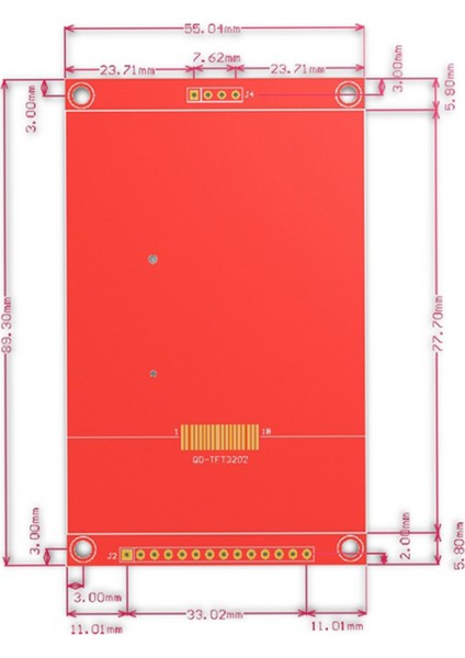 Envio Gratis Spı Modülü 14 Pin 3.2 Inç 18P ILI9341 Tft LCD Renkli Ekran 4 Telli Seri Port 320X240 Adaptör(B) (Yurt Dışından)