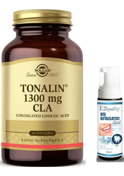Tonalin Cla 1300 Mg 60 Yumuşak Jelatin Kapsül - Diş Beyazlatıcı Köpük