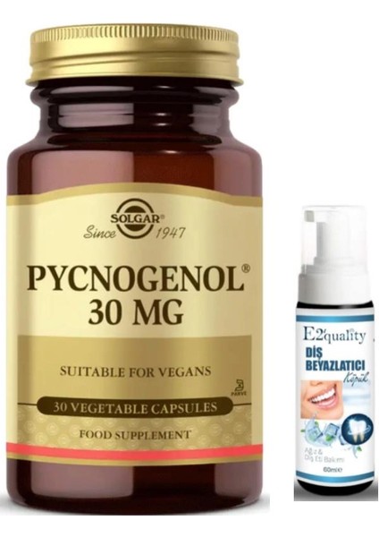 Pycnogenol 30 Mg 30 Kapsül - Diş Beyazlatıcı Köpük