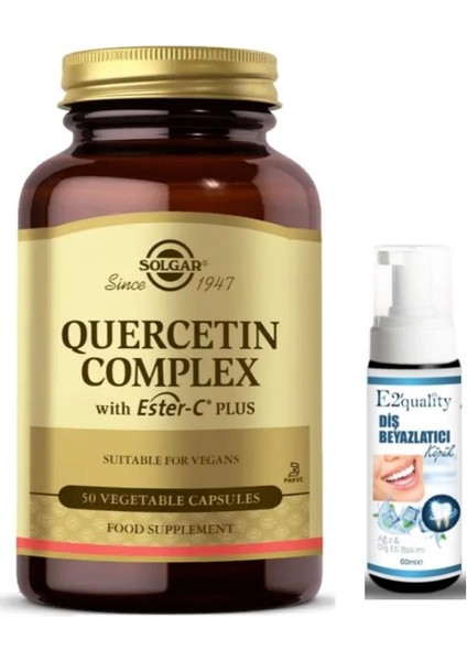 Quercetin Complex 50 Kapsül - Diş Beyazlatıcı Köpük