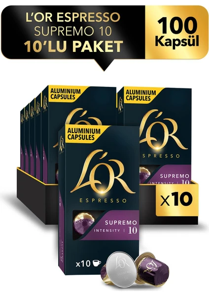 Espresso 10 Supremo x 100 Adet Kapsül