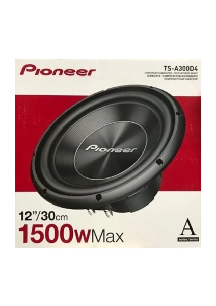 TS-A300D4 1500W 500RMS Çift Bobin 30cm Subwoofer Bass