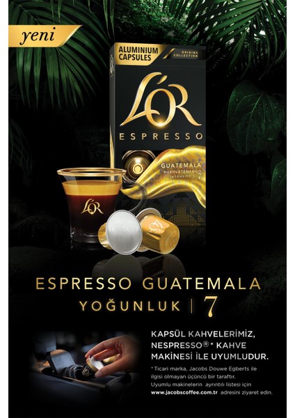 Espresso Origin Guatemala x 100 Adet Kapsül