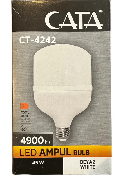 CT-4242 45W 6400K (Beyaz Işık) E27 Duylu LED Torch Ampul