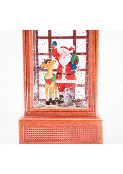 Noel Baba ve Geyik Işıklı ve Müzikli Kar Küresi fırsatları