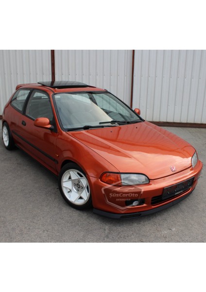 Honda Civic Eg 1991-1995 Uyumlu Üniversal Laguna Lip Esnek Ön Lip 2 Parça Tampon Altı Dil Karlık Ön Ek