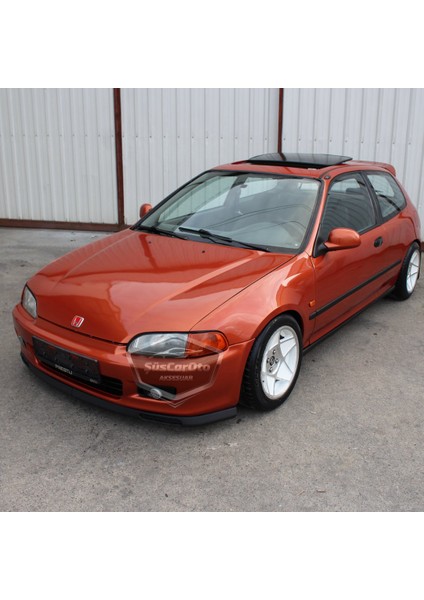 Honda Civic Eg 1991-1995 Uyumlu Üniversal Laguna Lip Esnek Ön Lip 2 Parça Tampon Altı Dil Karlık Ön Ek