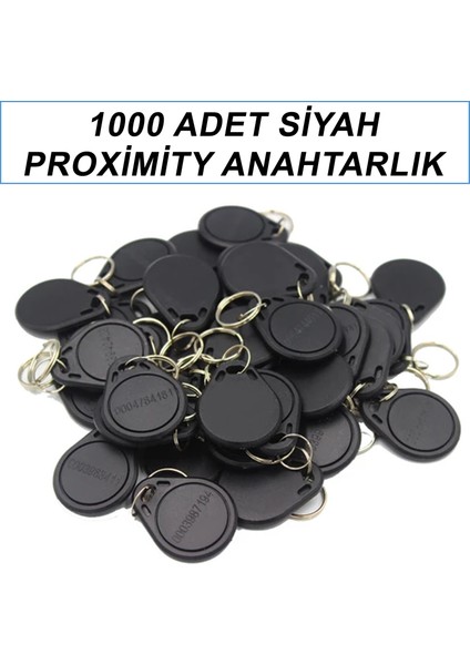 1000 Adet Siyah Proximity Anahtarlık