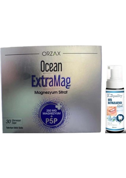 Ocean Extramag Magnezyum Sitrat Efervesan 30 Saşe - Diş Beyazlatıcı Köpük