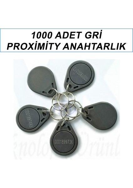 1000 Adet Gri Proximity Anahtarlık