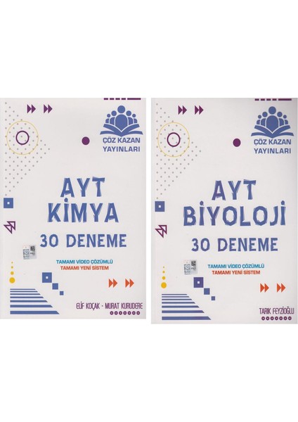 AYT Kimya ve Biyoloji Deneme Seti 2 Kitap