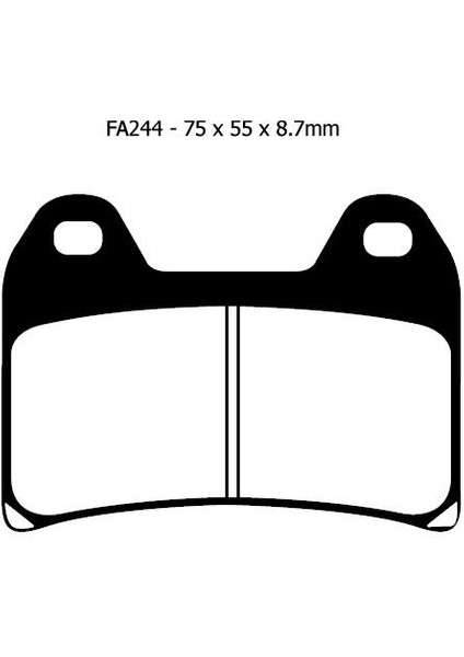 FA244HH 2021-2022 Ktm 890 Adventure R Uyumlu Ön Fren Balatası Sinterli Balata