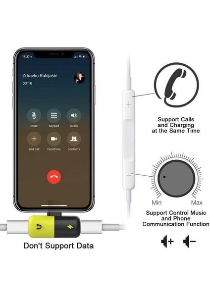 Lightning Kulaklık Şarj Çevirici Dönüştürücü Adaptör modelleri