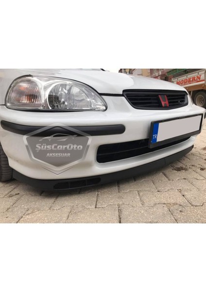 Honda Civic Ies Ek Ej 1996-2000 Uyumlu Üniversal Laguna Lip Esnek Ön Lip 2 Parça Tampon Altı Dil Karlık Ön Ek