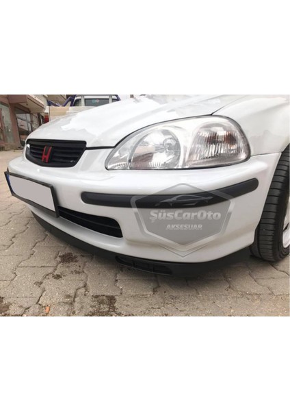 Honda Civic Ies Ek Ej 1996-2000 Uyumlu Üniversal Laguna Lip Esnek Ön Lip 2 Parça Tampon Altı Dil Karlık Ön Ek fiyatları