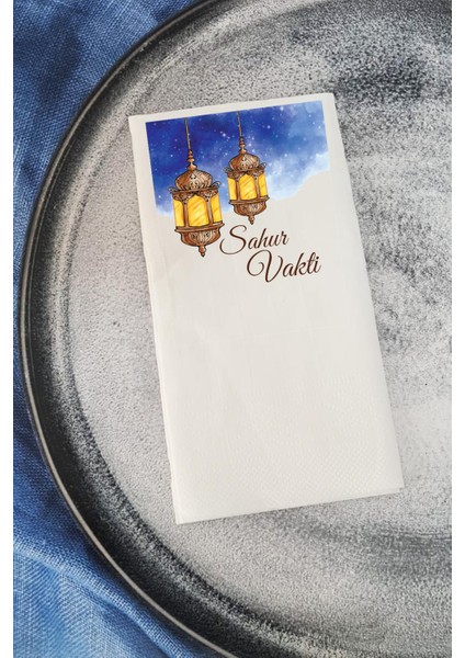 Sahur Vakti Ramazan Konuşan Peçete Sunum Peçetesi