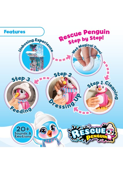 Rescue Penguin 88651 - Pembe