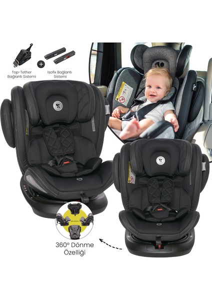 Aviator 0-36 kg Isofix Oto Koltuğu- Black