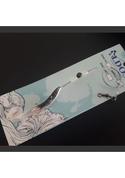 Levrek Lüfer Avcısı Çelik Telli Silikon Balık 6,5 cm Gri (3 Ad)