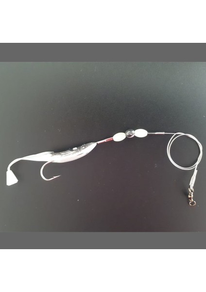 Levrek Lüfer Avcısı Çelik Telli Silikon Balık 6,5 cm Gri (3 Ad) fiyatları