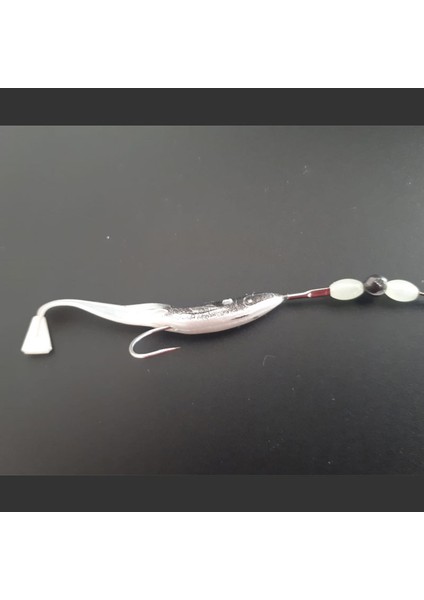 Levrek Lüfer Avcısı Çelik Telli Silikon Balık 6,5 cm Gri (3 Ad) modelleri