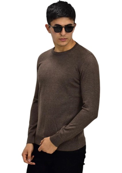 Erkek Spor Düz Sıfır Yaka Kazak R22920 BGL-ST03182 fiyatları