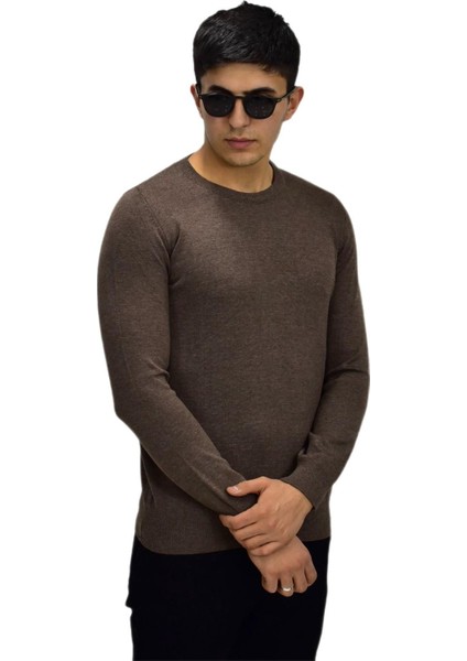 Erkek Spor Düz Sıfır Yaka Kazak R22920 BGL-ST03182 modelleri