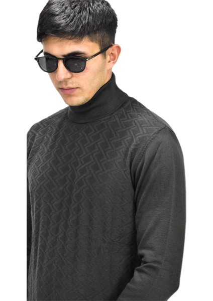 Erkek Spor Balıkçı Yaka Kazak R22507 BGL-ST03177