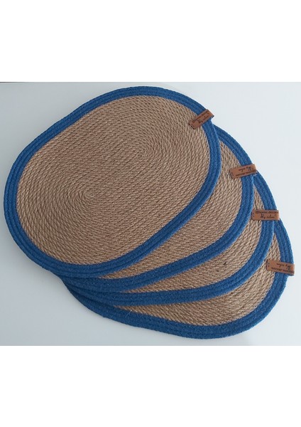 4 Parça Amerikan Servis Oval Supla Hasır Supla Takımı Dekorasyon Hediye Mutfak Sunum fiyatları