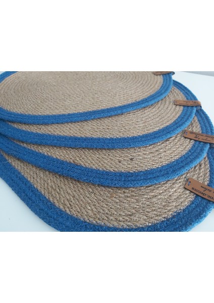 4 Parça Amerikan Servis Oval Supla Hasır Supla Takımı Dekorasyon Hediye Mutfak Sunum modelleri