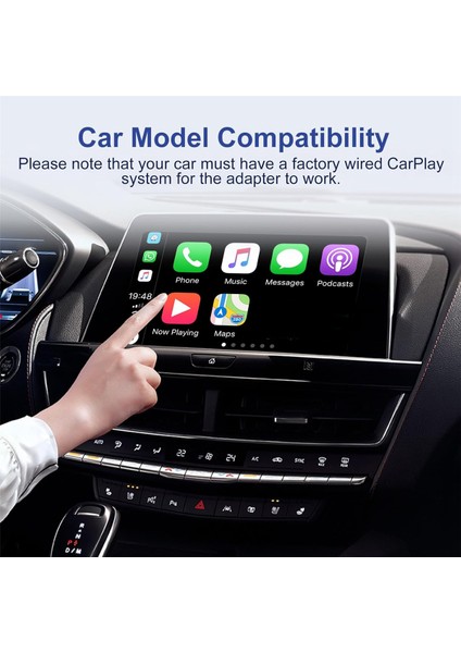 Kablosuz Carplay Adaptörü, Kablolu Carplay Için Kabloluyu Kablosuza Dönüştürün (Yurt Dışından)