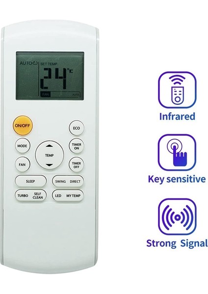 Midea Klima RG57A7/BGEF Için Uzaktan Kumandayı Değiştirin (Yurt Dışından)