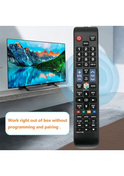 BN59-01198X Samsung Akıllı Tv UN40J6200 UN40J6300 Için Uzaktan Kumandayı Değiştirin (Yurt Dışından) modelleri